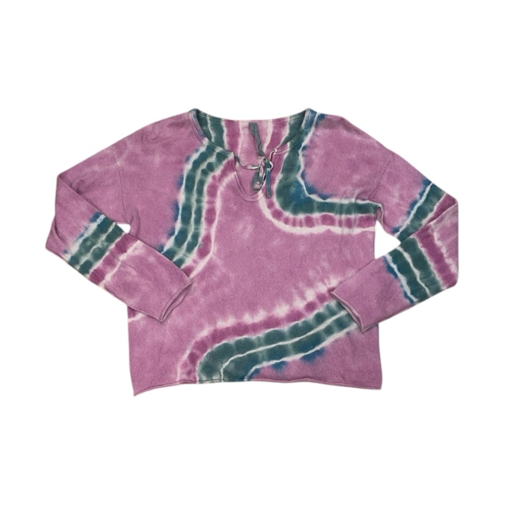 Raquel Allegra tie dye merino wool/cashmere sweater